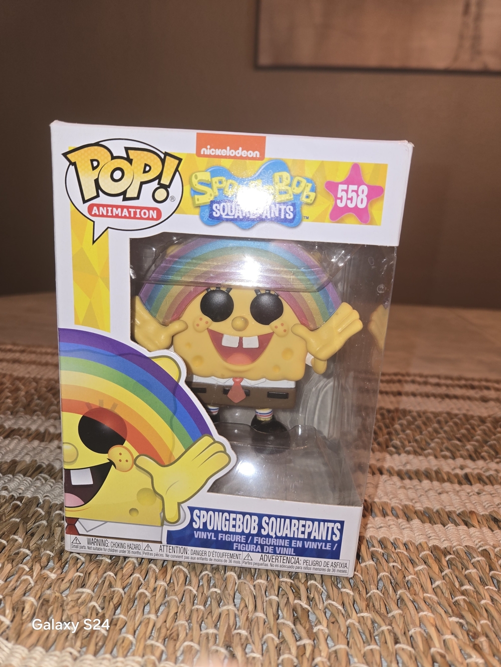 Funko Pop! SpongeBob SquarePants Rainbow Yellow Vinyl Figure 558 New